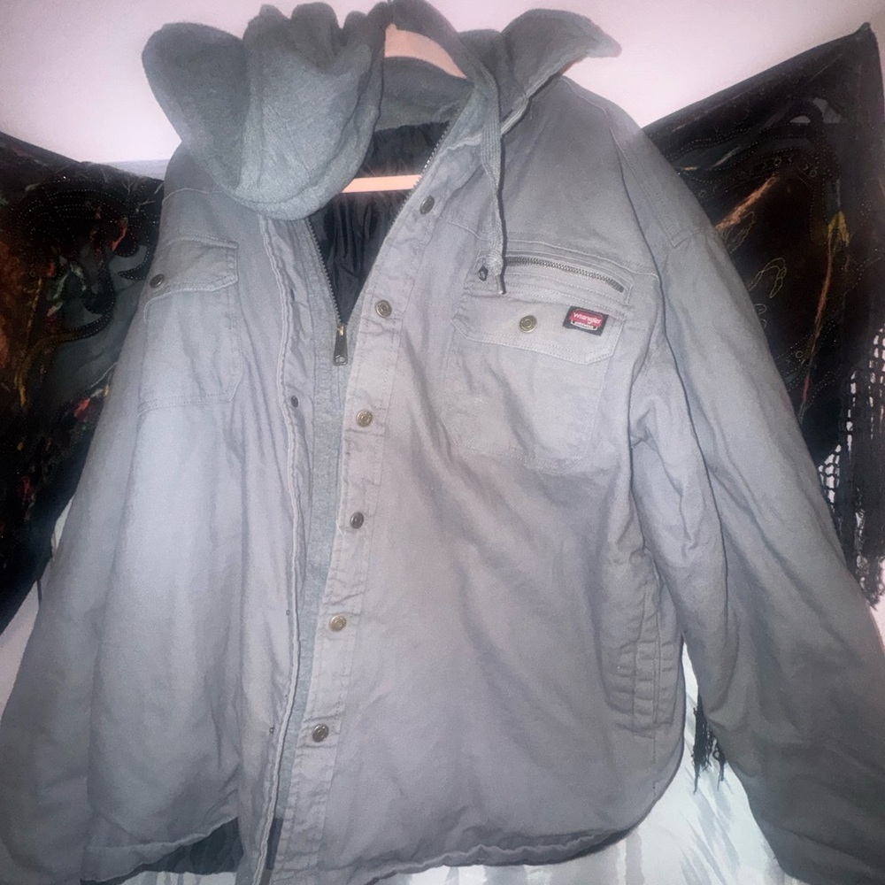 Wrangler Black and Gray Workwear Jacket